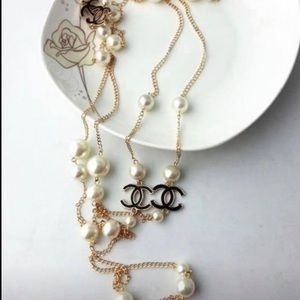 Copy* Chanel double tiered necklace